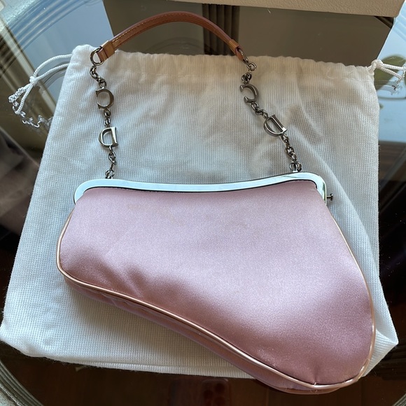 Christian Dior silk mini saddle bag - Picture 6 of 17